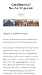 Mobile Screenshot of carolinenhof-neuharlingersiel.de