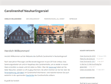 Tablet Screenshot of carolinenhof-neuharlingersiel.de